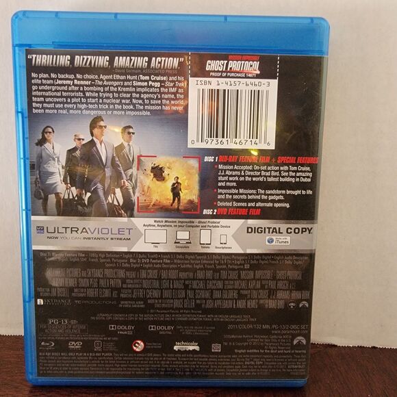 BLU-RAY/DVD Mission: Impossible Ghost Protocol - Picture 2 of 3